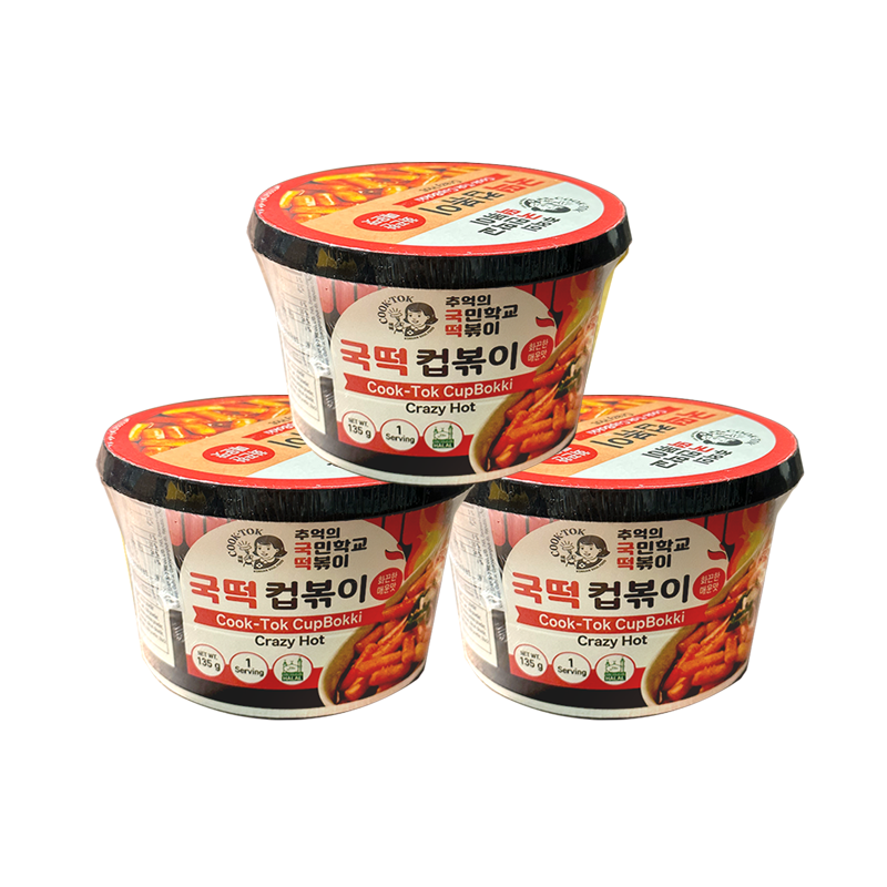 COOK TOK Crazy Hot Cup x 3