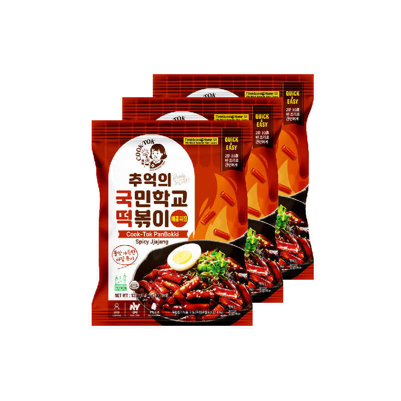 COOK TOK Spicy Jjajang Pack x 3